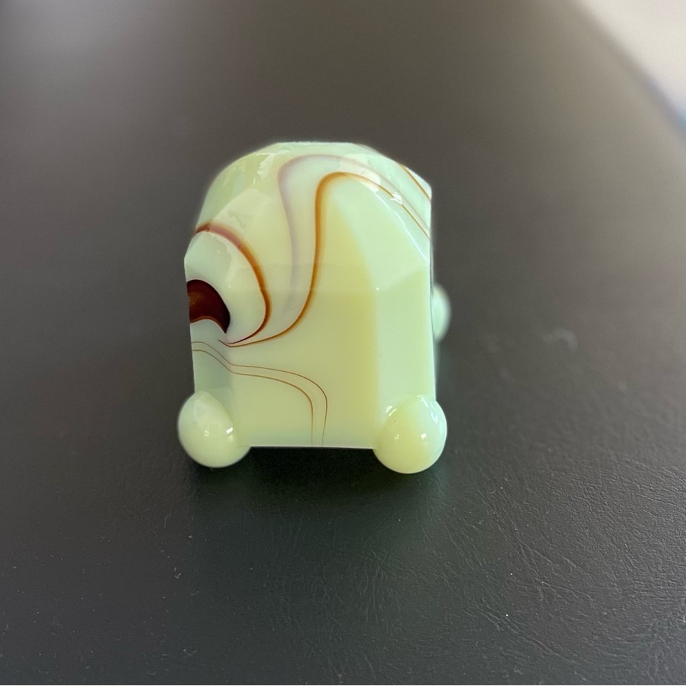Vintage agate glass cigarette lighter cover - Picture 7 of 8